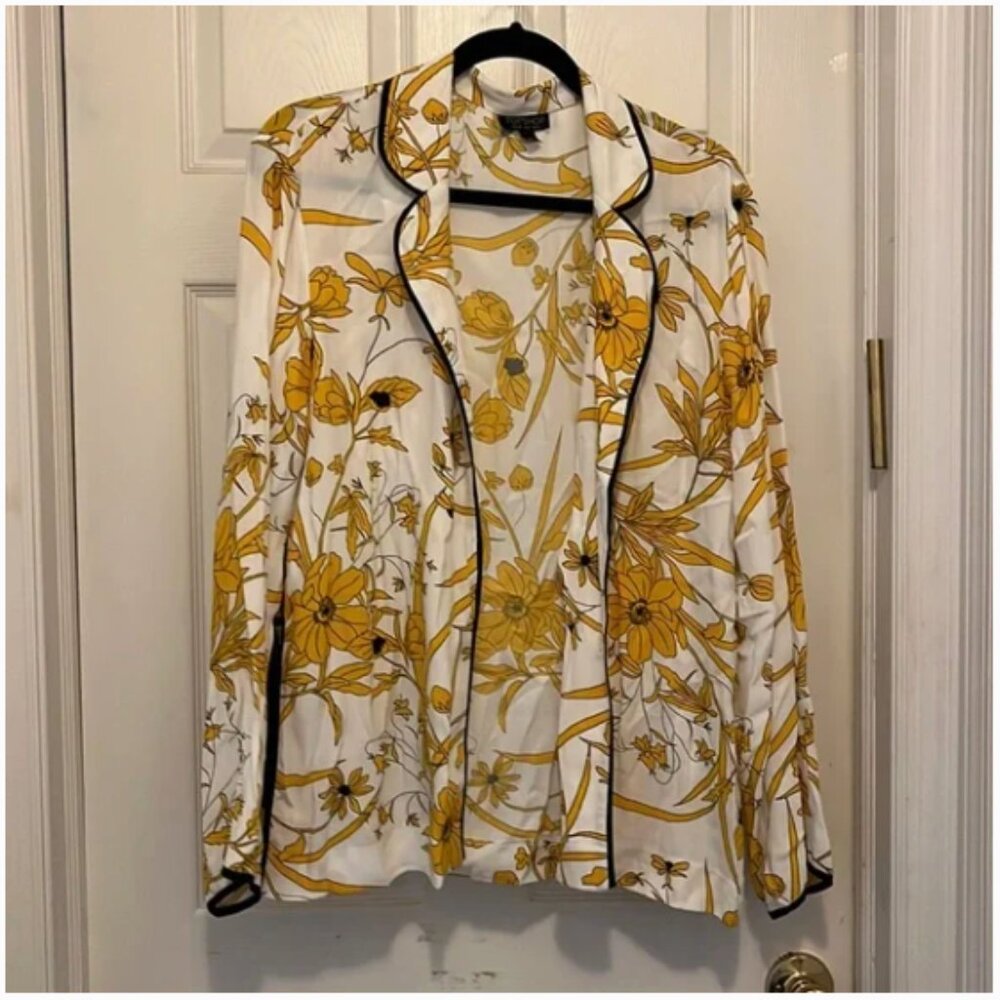 ISO Topshop Yellow Floral Pajama Top